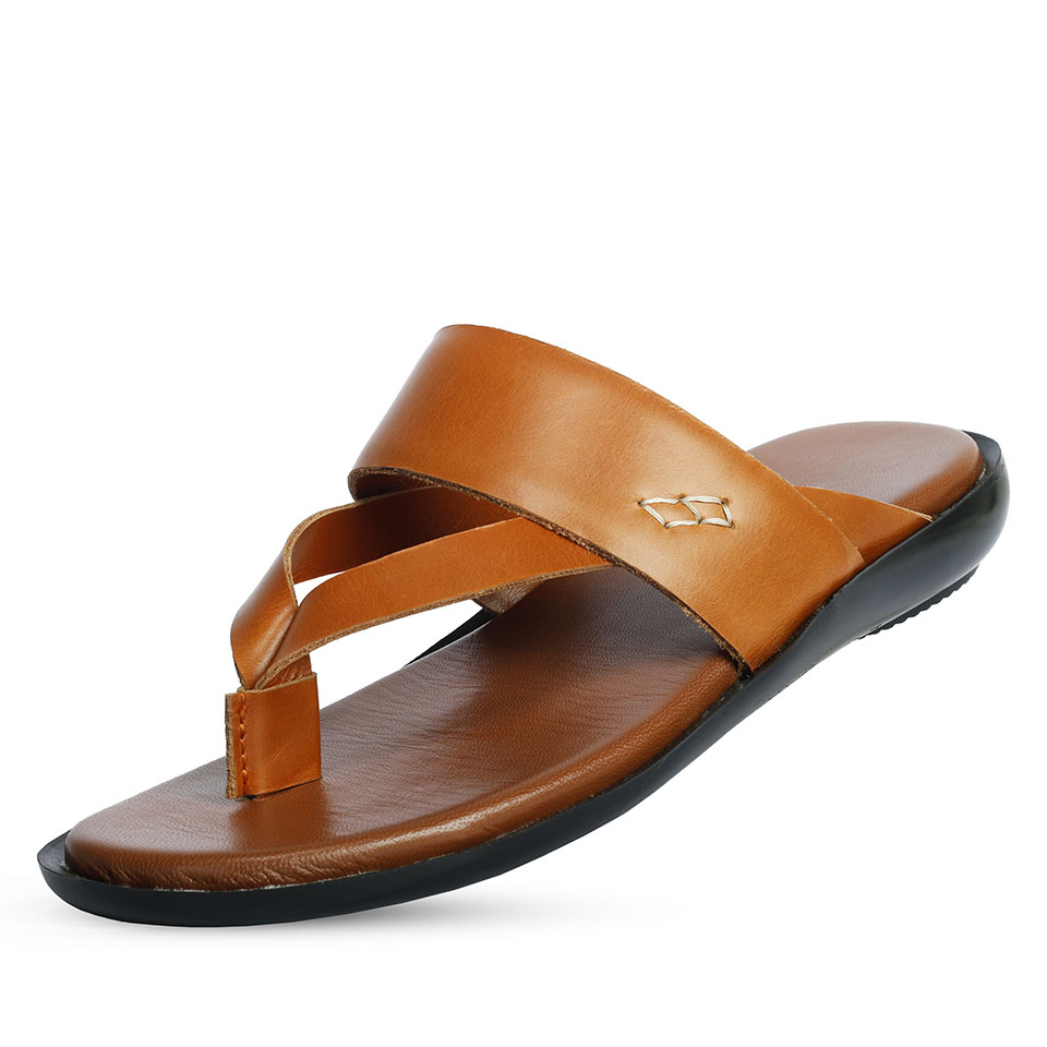 Men's Classic Tan Genuine Leather Sandal